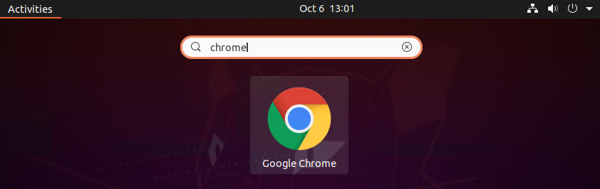 Launch Google chrome on Ubuntu 20.04