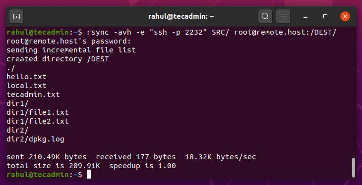 Rsync with Non-standard SSH Port