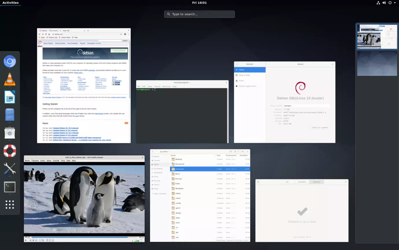 Debian Linux Desktop Distribution