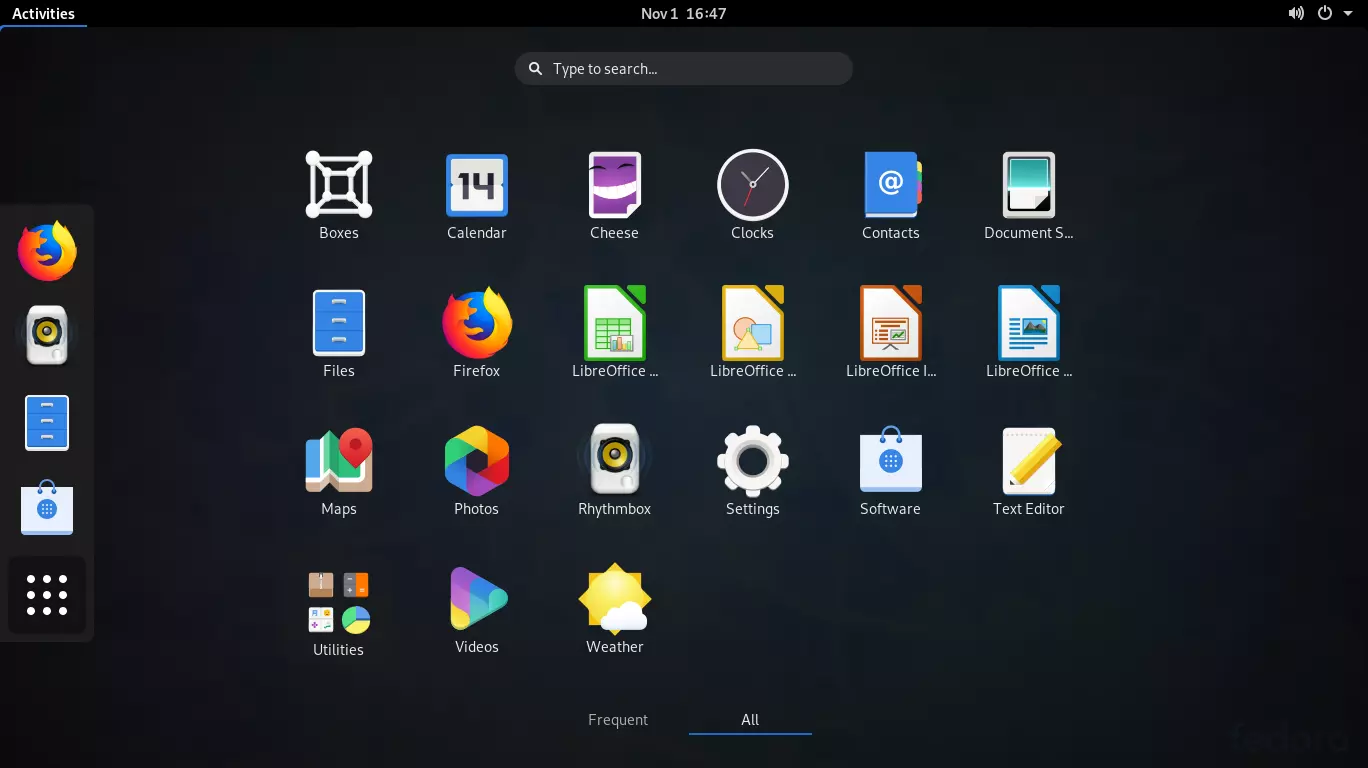 Fedora Linux Desktop Distribution